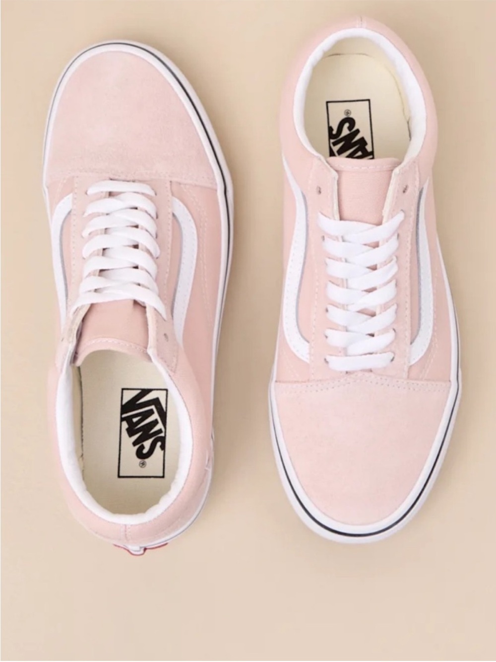 Vans Old Skool Blush Pink Suede Sneakers